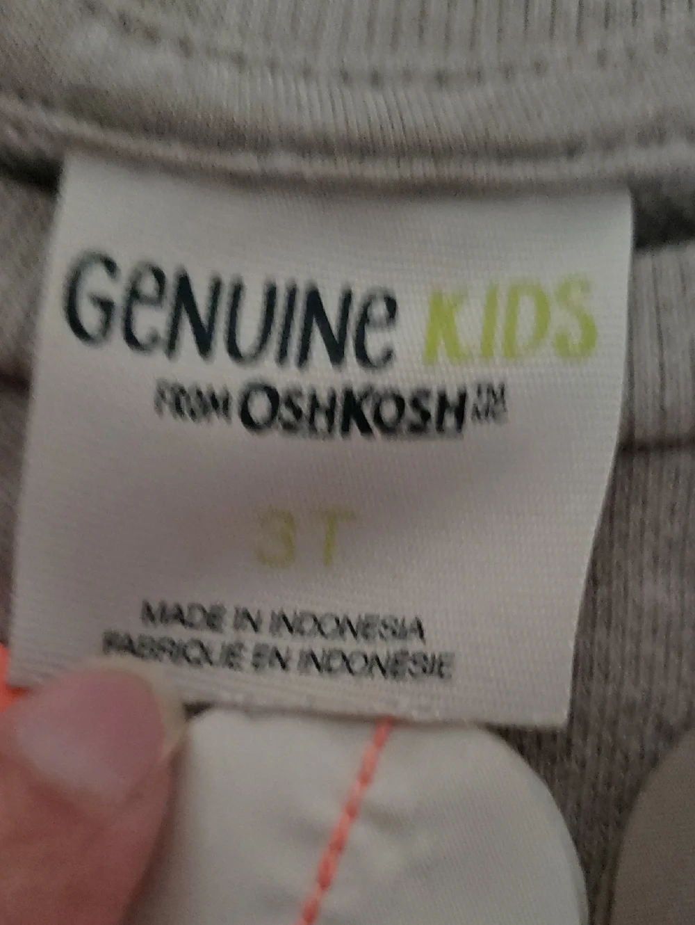 Oshkosh 3t Thin Knit Sweater W Circle Design Taupe Coral